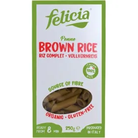 Πέννες καστανού ρυζιού χωρίς γλουτένη 250g Felicia Bio