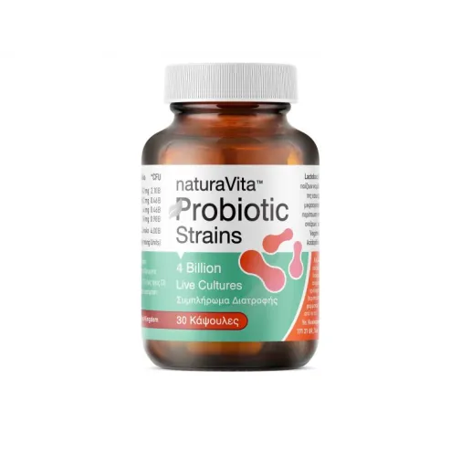 Προβιοτικά 30 Κάψουλες Probiotic Strains 4 Billion Live Cultures Natura Vita