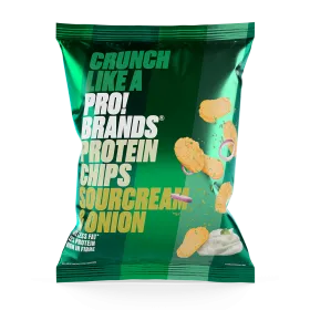 Πρωτεϊνικά Chips Sourcream και  Κρεμμύδι 50gr  Pro!Brands