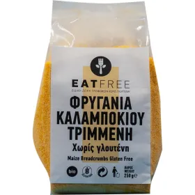 Βιολογική Φρυγανιά Καλαμποκιού Τριμμένη Χωρίς Γλουτένη 250g Eat Free Βιο Αγρός