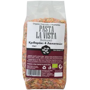 Βιολογικό Κριθαράκι 4 Λαχανικών 500gr PASTA LA VISTA