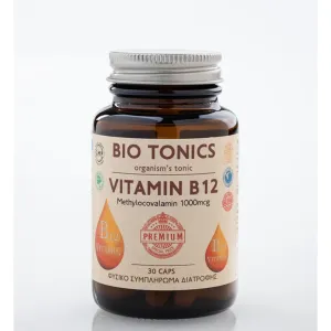 Vitamin B12 1000mcg για την Καλή Λειτουργία του Νευρικού  3Οcaps Bio Tonics