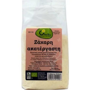 Λευκή Ζάχαρη Ακατέργαστη Χρυσή 500gr Όλα Bio