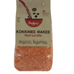 Βιολογικές Κόκκινες Φακές 500gr Βιοαγρός