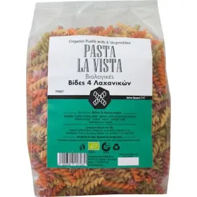 Βιολογικές Βίδες 4 Λαχανικών 500gr  PASTA LA VISTA