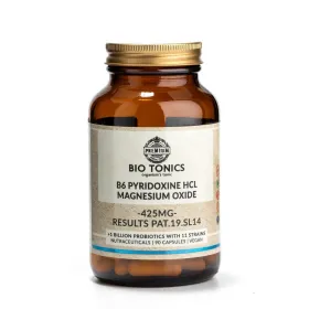 B6 Pyridoxine HCL Magnecium Oxide 425mg 90 φυτικές κάψουλες