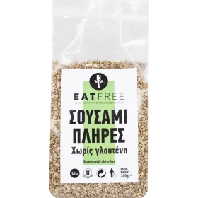 Βιολογικό Σουσάμι Πλήρες χωρίς Γλουτένη 200g Eat Free
