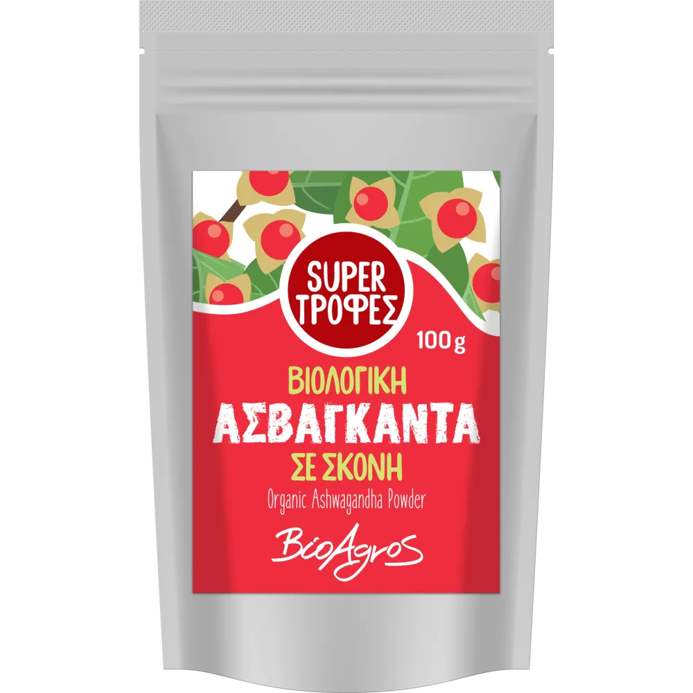 Βιολογική Ασβαγκάντα σε Σκόνη 100g Βιοαγρός