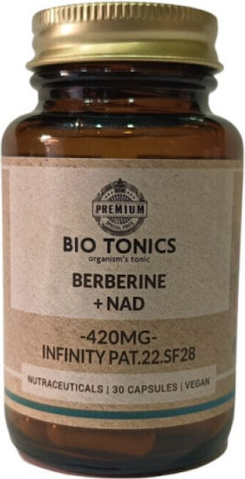 Berberine + Nad 420mg 30 Φυτικές Κάψουλες Bio Tonics