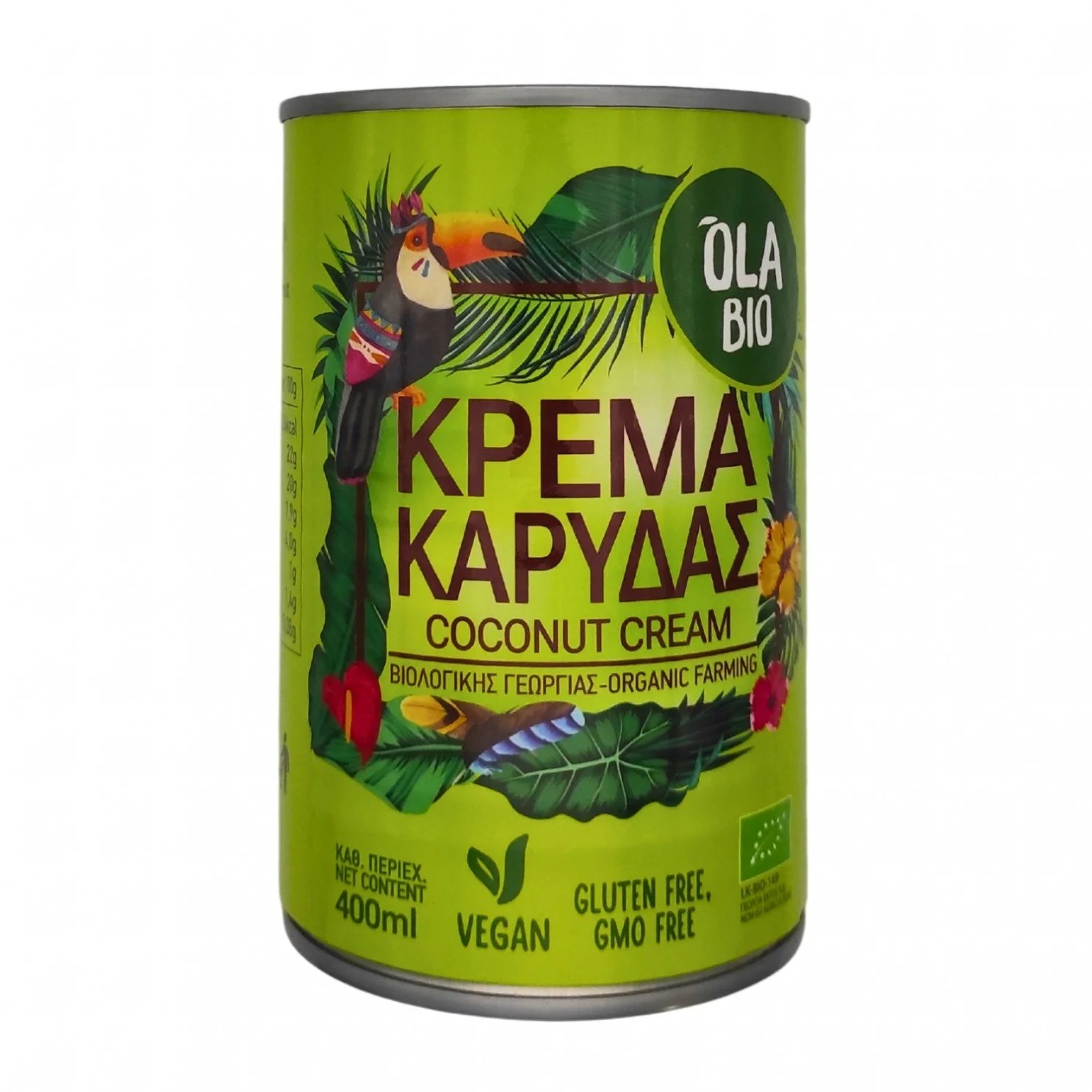 Βιολογική Κρέμα Καρύδας 400ml Όλα Bio