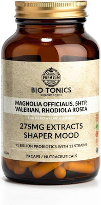Bio Tonics Magnolia Officialis Rhodiola Rosea 5HTP 275mg 90 φυτικές κάψουλες