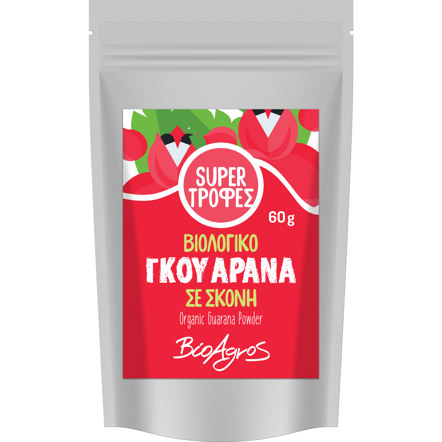 Βιολογική Υπερτροφή Γκουαρανά Σε Σκόνη 60g Βιοαγρός Guarana Powder