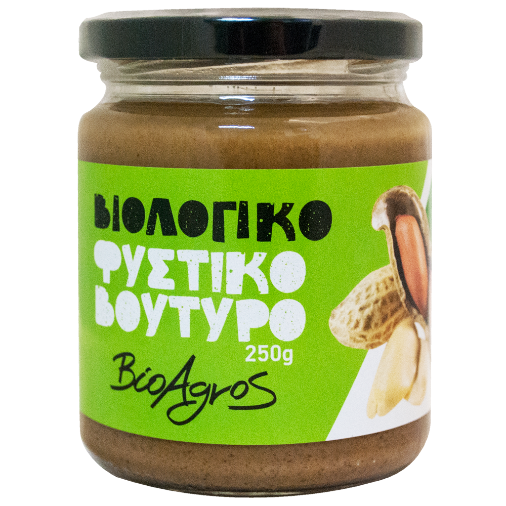 Βιολογικό Φυστικοβούτυρο Απαλό 250gr Βιοαγρός