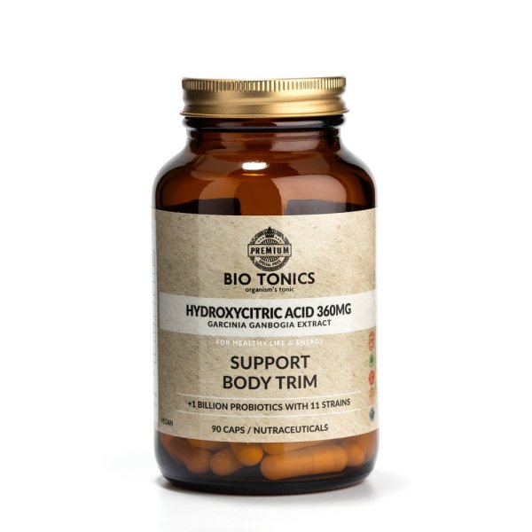 Hydroxycitric Acid 360mg Garnicia Ganbogia Support Body Trim 90caps Bio Tonics