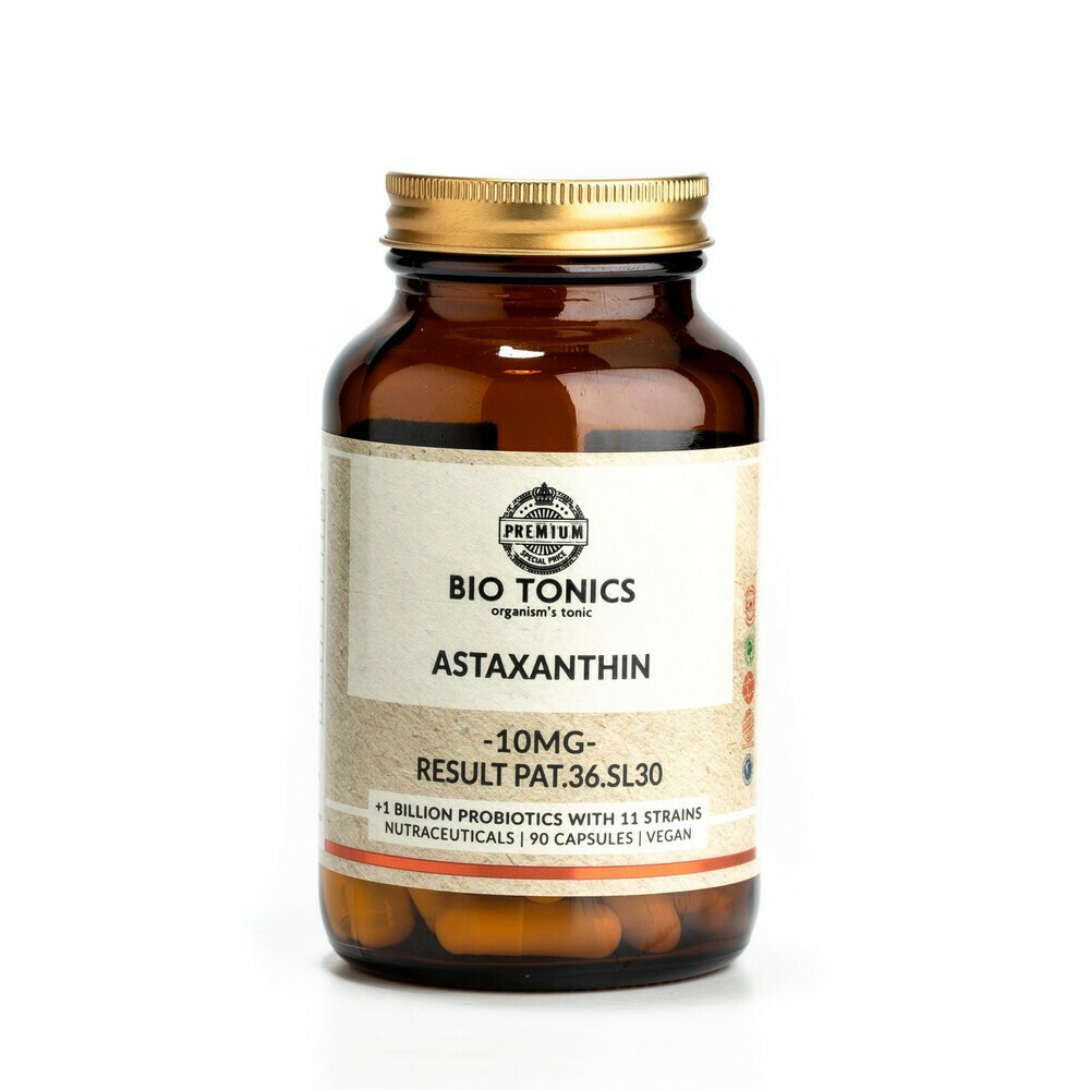 Bio Tonics Astaxanthin 10mg 90 Φυτικές Κάψουλες
