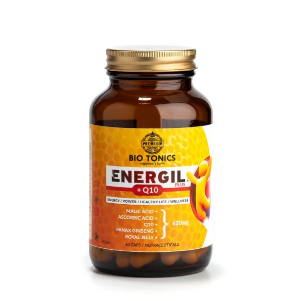 Bio Tonics Energil Plus Q10 620mg 60 Φυτικές Κάψουλες