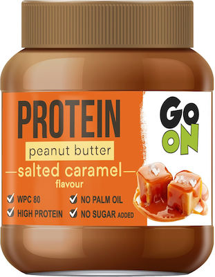Φυστικοβούτυρο Απαλό Salted Caramel Με Έξτρα Πρωτεΐνη 350gr Go On Nutrition